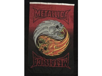 METALLICA - YIN YANG SKULLS Big Size poster flagga Samlarobjekt