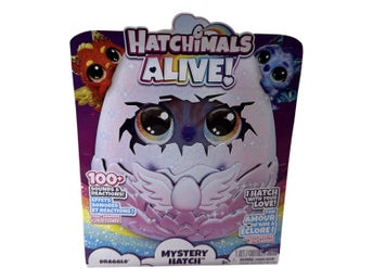 Hatchimals Alive! Mystery Hatch Draggles Leksak 100+ Ljud Barn Present