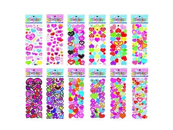12st ark stickers klistermärken - Heart shape - Love