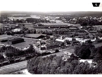 Åmål: 18 antikvariska flygfoton från 1927, 1932 + 105 övr. foton. Kulturhistoria
