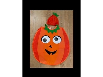 Pumpa barndräkt, storlek 2-4 YEARS