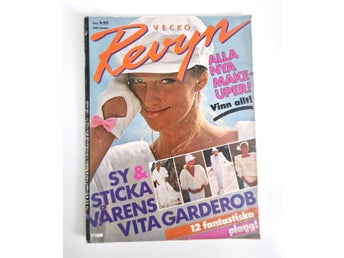 Vecko Revyn nr 11 1985 - Pernilla Wahlgren, Brooke Shields, Richard Gere