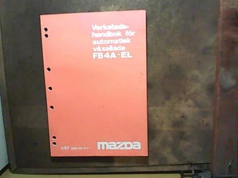 Mazda 626 1997, verkstadshandbok automatlåda, FB4A-EL