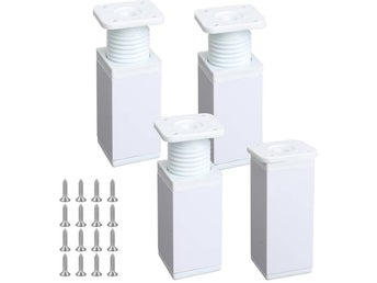 Justerbara Fyrkantiga Möbelben i Aluminium , 15 cm