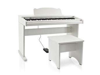 JDP-1 Junior Digital Piano by Gear4music, White - SKADAD