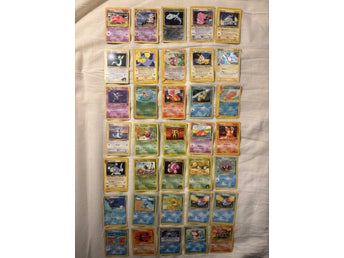 Äldre Pokémonkort 1st Edition Samling