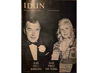 Idun nr 21 1958 – Prins Bertil & Minnesotakullan – Helt komplett!