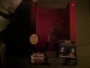 Star Wars Episod I Obi-Wan Kenobi . Talande med batterier