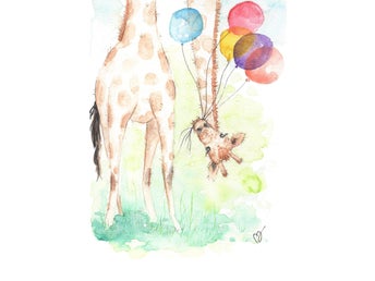 Print - Giraff - A4