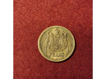 1 Franc odaterat tryck av Vichyregeringen (1943) Monaco