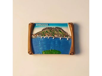 Albanien Rozafa slott Shkodër Kylskåpsmagnet