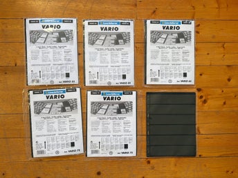 26st Nya svarta blad för Leuchtturm Vario 6st 6S, 10st 7S, 10st 8S - Inplastade!