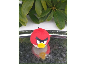 Angry Birds mini röd mjukdjur kramdjur gosedjur kudde Utmärkt skick