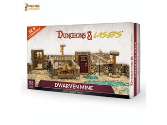 Dungeons & Lasers - Dwarven Mine: Half-Height Walls (bruten förpackning)