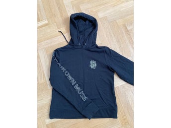 Monki svart hoodie luvtröja storlek S