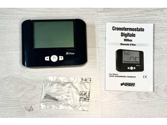Vemer Mithos Nero – Digital veckotermostat, väggmodell – restlager, oanvänd