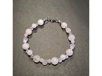Armband med Rosenkvart