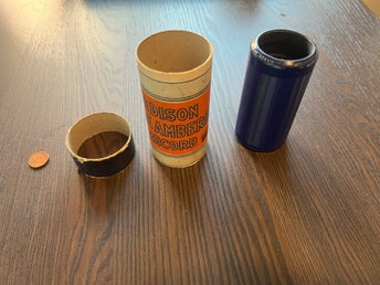 Antik Edison Blue Amberol Cylinder You're More Than The World To Me 2425 Romain