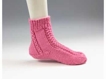 Handstickade Damsockor Stl. 37/38