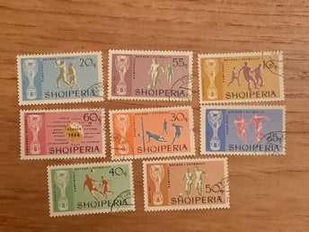 Albanien 1966, Fotbolls-VM, England. Mich 1071-78 stpl