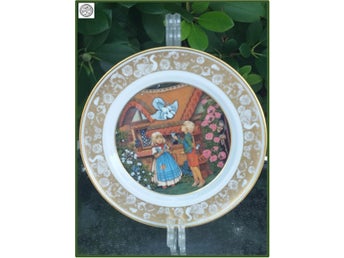 Hans & Greta tallrik limited edition Franklin Porzellan Vintage 1978