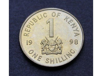 KENYA 1 Shilling 1998 aUNC - KM 29 - Mässingspläterat stål