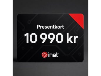 Säljer presentkort hos Inet med ett värde på 10990kr