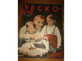 Vecko Revyn nr51 1943 Jul, Hasse Ekman, Gerd Hagman, Eivor Landström