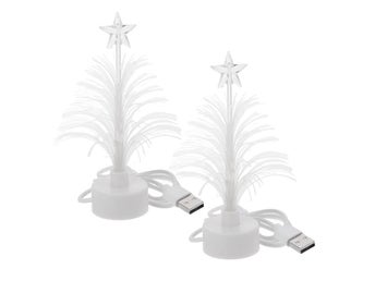 Charmig LED Nattljus i Julgranform (Pack-2)