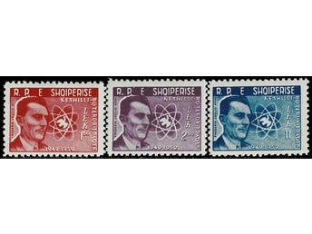 ALBANIEN 1959 Mi 575-577 ATOMISK FRAMSTEG ** VÄRDE 185.