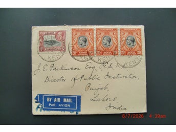 Kenya - litet nätt brev till Indien 1936