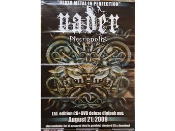 VADER-Necropolis-Oanvänd affisch 80X62cm 2009-Metal Poster