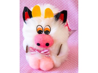 Vintage Tiimari Ko Plush Sugkopp Dekor Finland 1990-tal