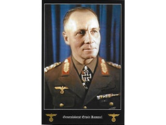 Tredje Riket Erwin Rommel Military Commander World War ll Preprint Autograf