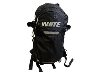 White Hydration Backpack Ryggsäck Svart Polyester Cykel Väska Reflexer Sport