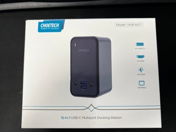 Choetech 15-i-1 USB-C Dockningsstation / HUB PD 100W 4K HDMI RJ45 VGA