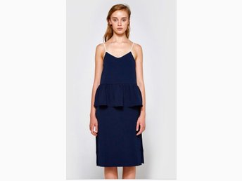 ganni clark slip dress