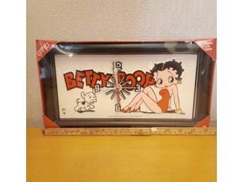 Betty boop vit Klocka