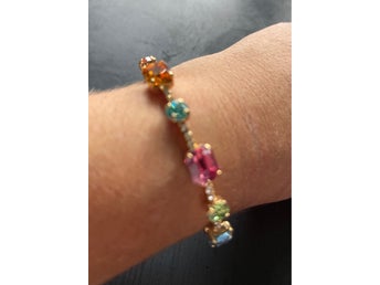 @@ CAROLINE SVEDBOM ~ CORINNA BANGLE GOLD RAINBOW 1395:-@@