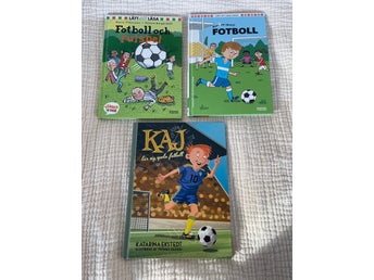 Bokpaket med fotbollsböcker: kaj lär sig spela Fotboll, Fotboll och fulspel m.m