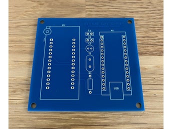 Mönsterkort för att kunna bygga en ATMEGA328P programmerare för Arduino Nano