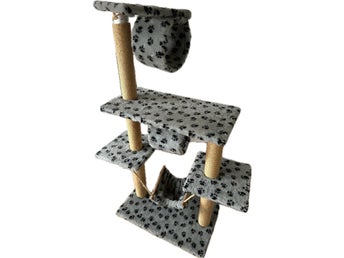 Kattställning med klösstolpar Cat Tree Tower