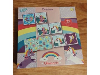 Ny! Domino spel med enhörningar Unicorn