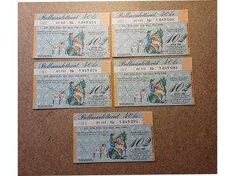 5 st Bellman lotter från 1988