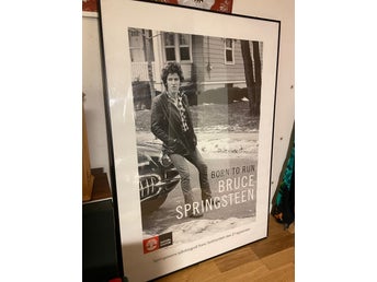 Plansch Bruse Springsteen BORN TO RUN 100x70 cm självbiografi