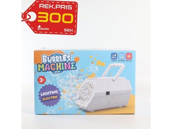 Bubbelmaskin Portabel – 20000+ Bubblor/min, Med Bubbelvätska & USB