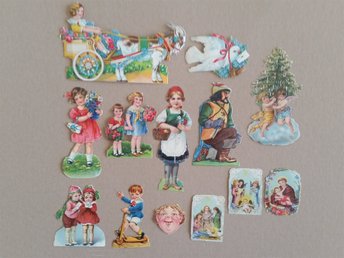 Ãldre bokmärken 30 tal 40 tal 50 tal cirkus barn änglar snövit vintage