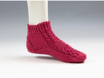 Handstickade Damsockor Stl. 36/38