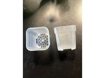 20stycken genomskinliga plastkrukor för sticklingar och frön