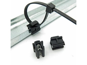 NYA! 15 st Kant clips för kant 1-3 mm kantklips plåtkant Buntband ingår ej